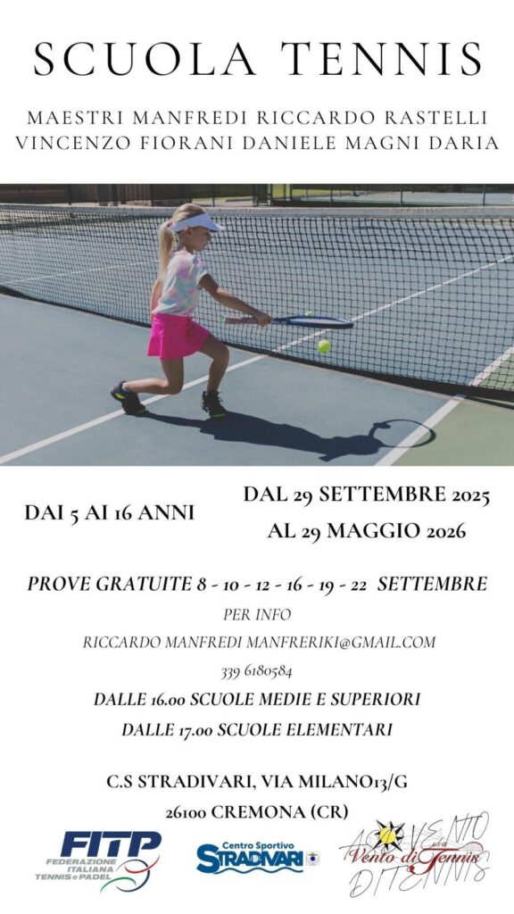 locandina corso tennis giusta